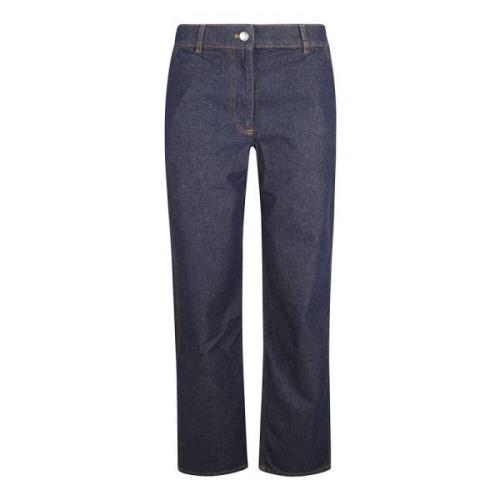 Blå Straight Denim Jeans