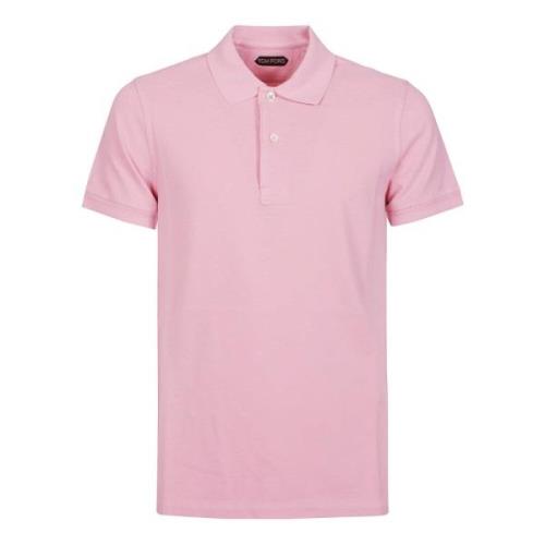 Rosa Tennis Piquet Polo Skjorte