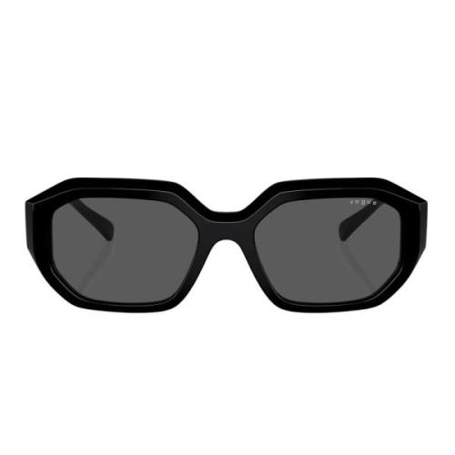 Moderne uregelmessige solbriller med tofarget logo