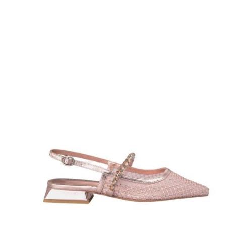 Krystall Mesh Flat Sko