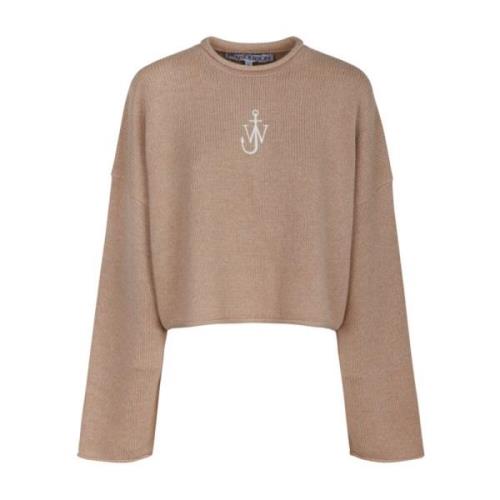 Beige Kort Jumper med Logo