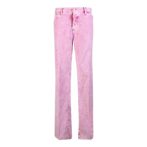 Rosa Velvet Corduroy Jeans for Menn