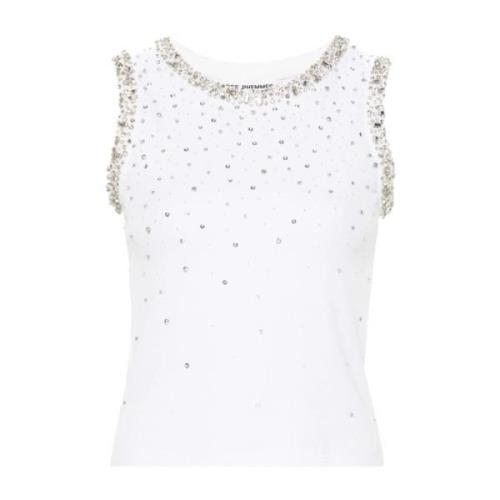 Hvit Krystall Degrade Tank Top