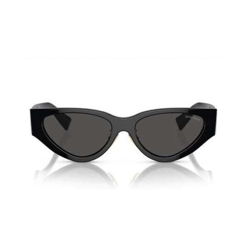 Trendy Cat-Eye Solbriller med Mørkegrå Linser