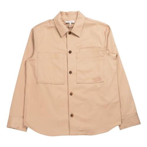 Beige Bomull Overshirt Mm00401Ww0078/P245