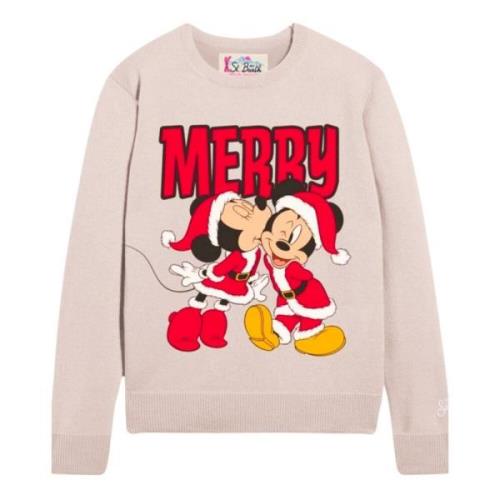 Mickey Minnie Sweater Krem Multifarget