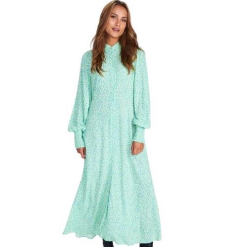 Grønn Numph Nulydia Sara Long Dress Dresses