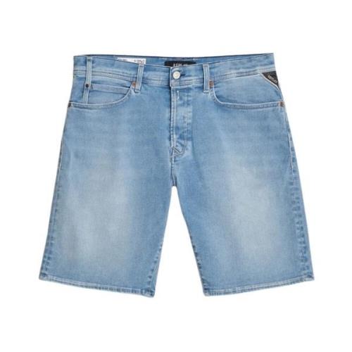 Blå Grover Denim Shorts