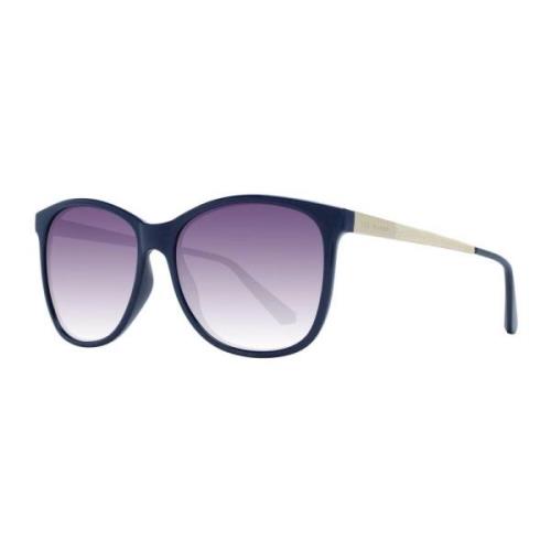 Blå Rund Gradient Solbriller 100% UV Beskyttelse