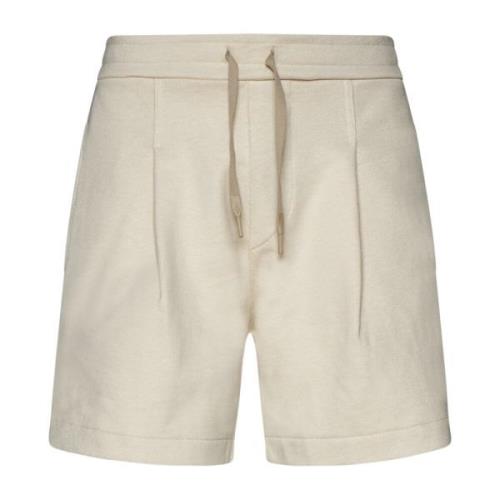 Kort Cream White Bomull Jersey Shorts