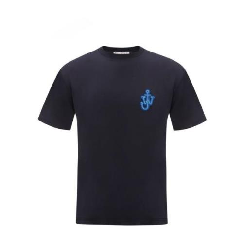 Marineblå JW Anker Logo T-Skjorte