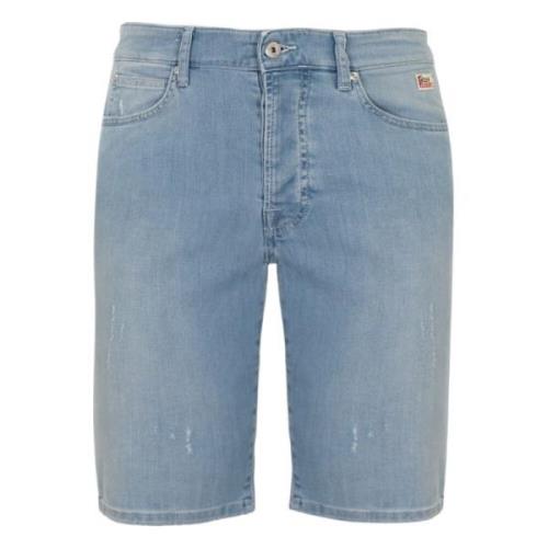 Denim Slim Fit Herre Bermuda Bukser