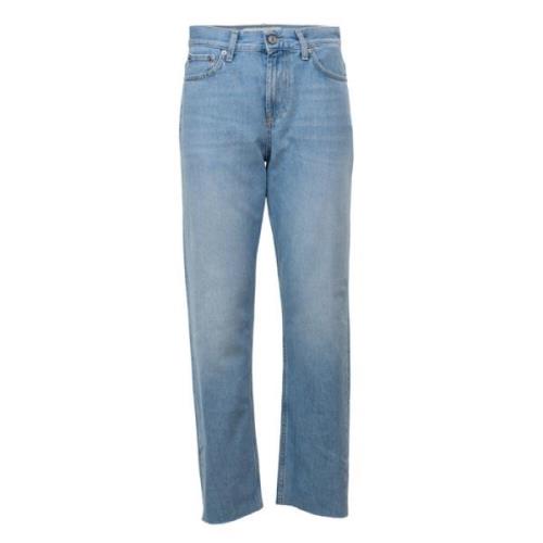 Høy Midje Lysvasket Kjæreste Jeans