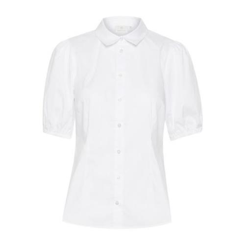 Hvit Stilig Skjorte med Unik Blanding