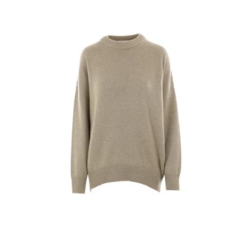 Brun Sequin Oversize Sweater
