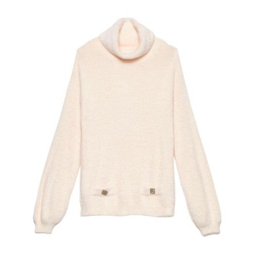 Chenille Dolcevita Sweater med Lommer