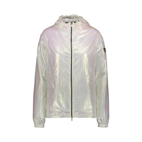 Iridescent Nylon Windbreaker Jakke