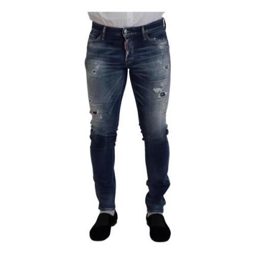 Stilig Tattered Skinny Denim Jeans