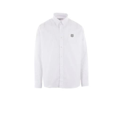 Hvit Bomullsskjorte med Revelogo