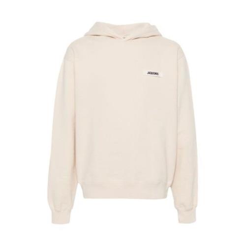 Beige Bomulls Sweatshirt