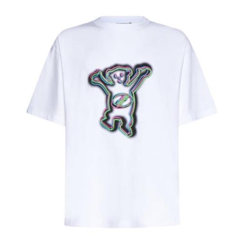 Teddy Print T-skjorte Hvit