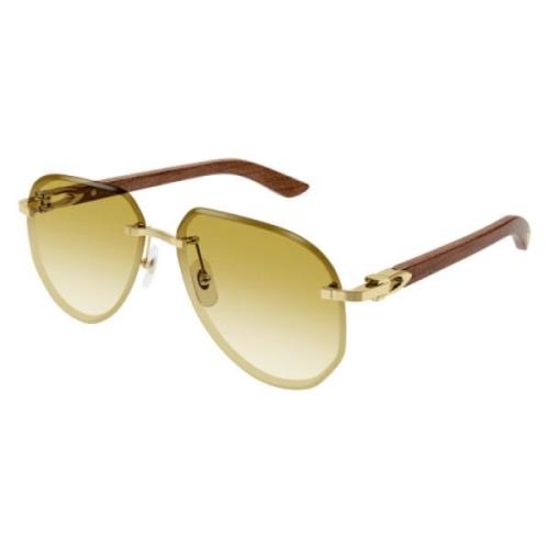 Aviator Solbriller Gull Tre Stil