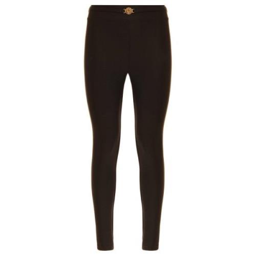 Sort Logo-Plaque Leggings