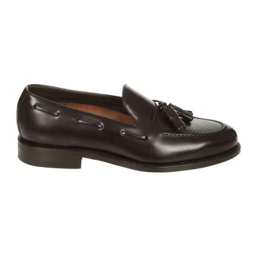 Brun skinn tassel loafer