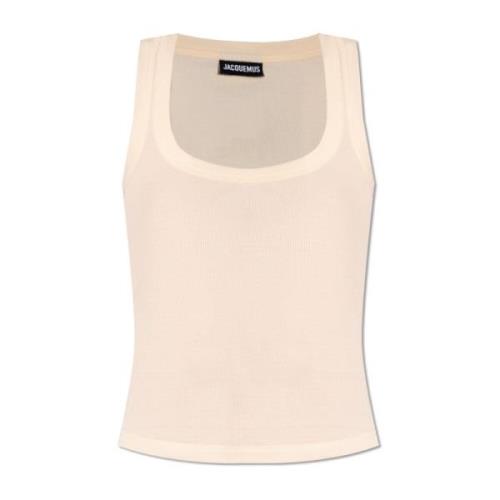 Ribbed sleeveless top