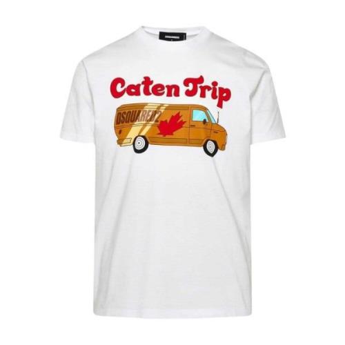 Grafisk Print Caten Trip T-Skjorte