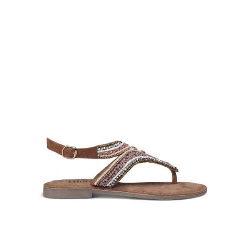 Perle Flat Sandal Behagelig Multifarget