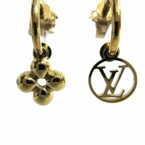 Pre-owned Gold Metal Louis Vuitton øredobber