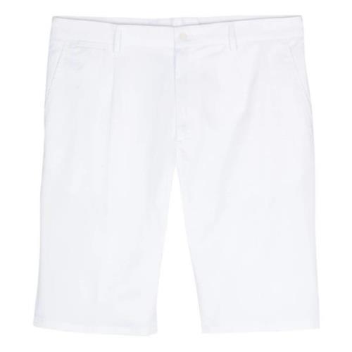 Hvite skreddersydde Bermuda-shorts med DG-logo