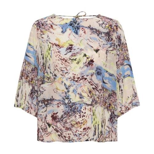 Pastell Multi Farge Bluse