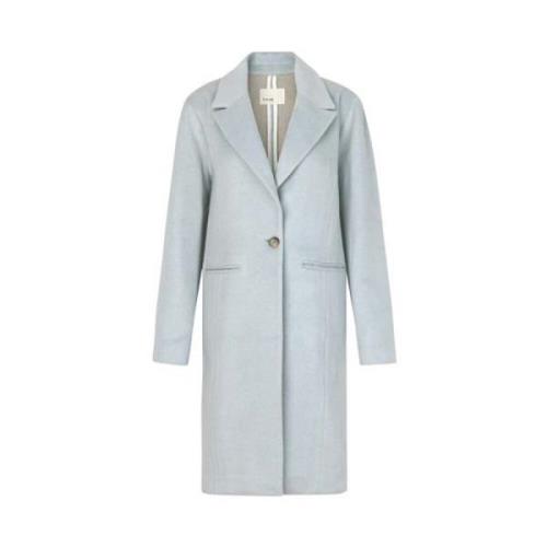 Gabinna 1 Coat - Lysbl? Ullblandingjakke