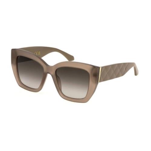 Brune skilpadde solbriller med brune linser