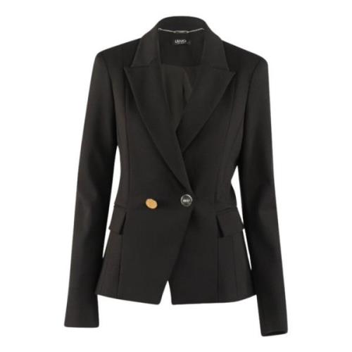 Sort Milano Blazer med Juvelkjede