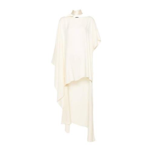 Ivory Hvit Cold-Shoulder Kaftan Kjole