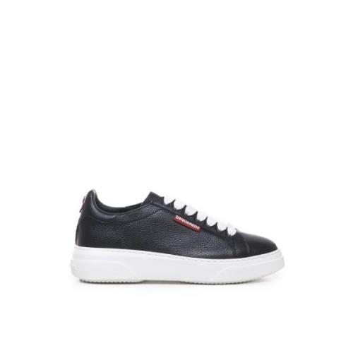 Svart Bomull Elastan Sneakers