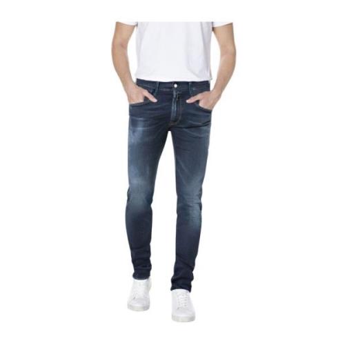 Mørk Blå Slim Fit Jeans