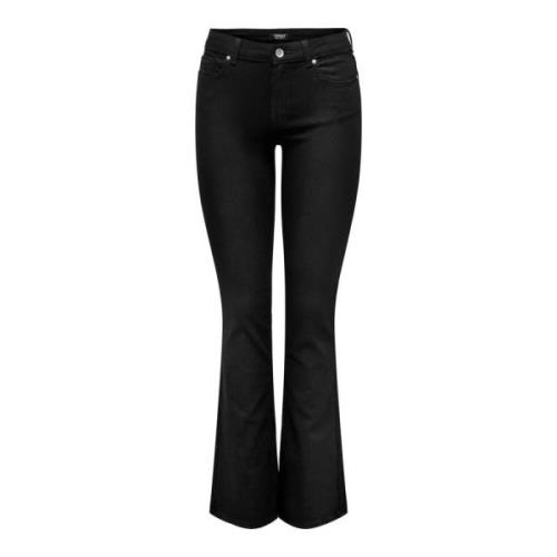 Flared Mid Waist Jeans