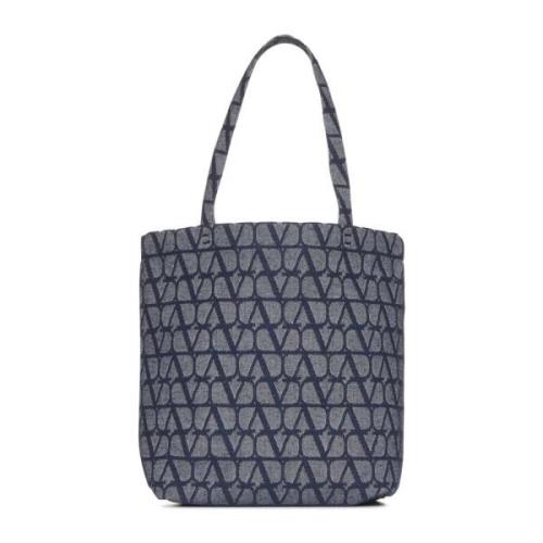 Iconographe Denim Tote Bag Blå