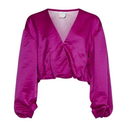 Magenta Skjorte Elegant Stil