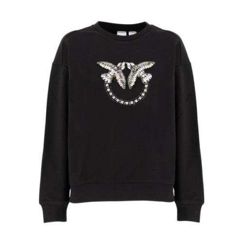 Love Birds Brodert Sweatshirt