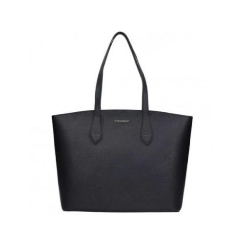 Glossy Leather Tote Bag