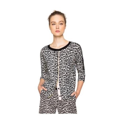 Leopardmønstret Cardigan