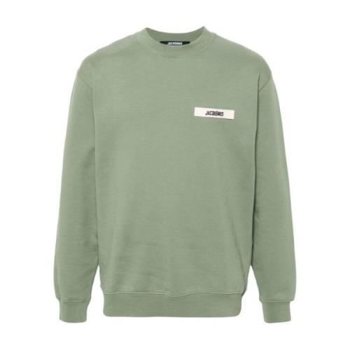 Oliven Grønn Crew Neck Sweater