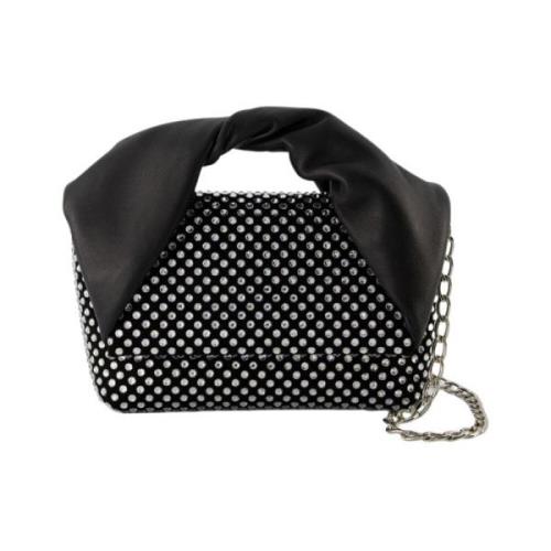 Crystal Twister Hobo Bag - Svart Skinn