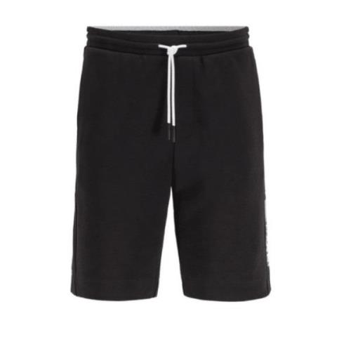 Casual Sport Shorts med Fargeblokk Logo