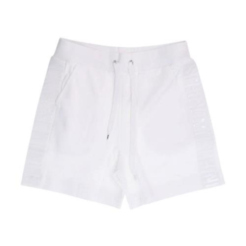 Hvit Bomull Regular Fit Shorts